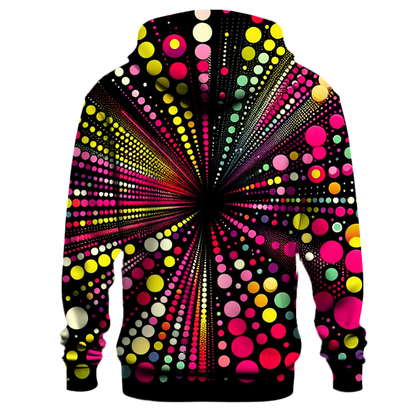 Neon Groove Dots Hoodie