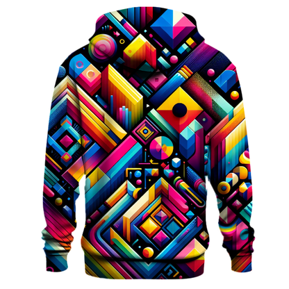 Dynamic Geometric Explosion Hoodie Hoodies Fashion