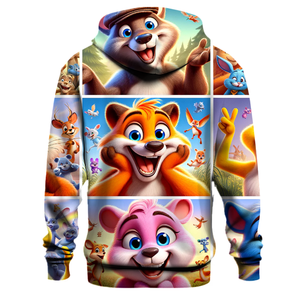 Charming Animal Friends Hoodie