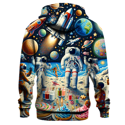 Astronaut's Yuletide Journey Hoodie