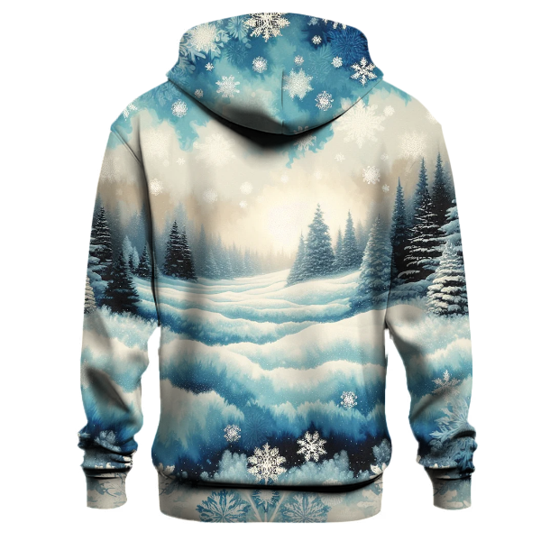 Winter Wonderland Tie-dye Design Hoodie