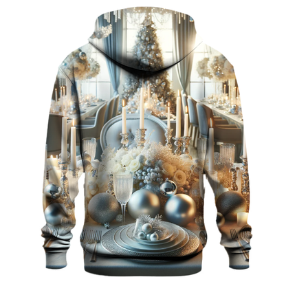 Glittering Silver Christmas Hoodie