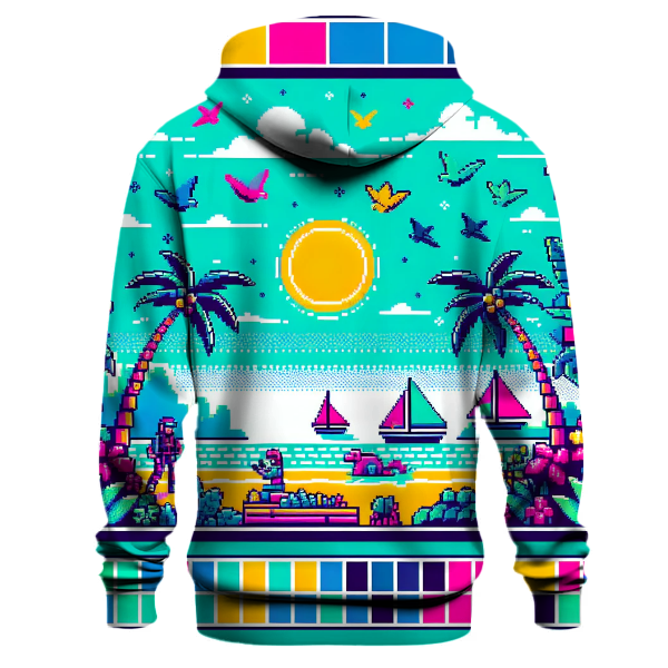 Pixelated Paradise Hoodie