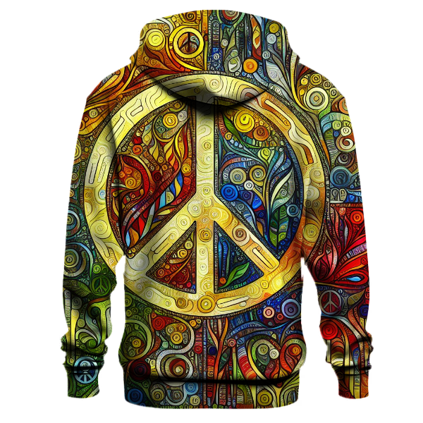 Floral Peace Signs Hoodie