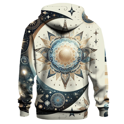 Hippie Moon and Stars Hoodie