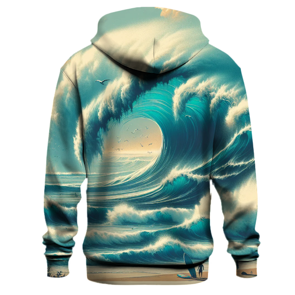 Vibrant Ocean Waves Hoodie