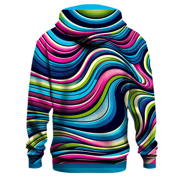 Wave Pattern Hoodie