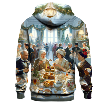 Classic Christmas Tea Party Hoodie