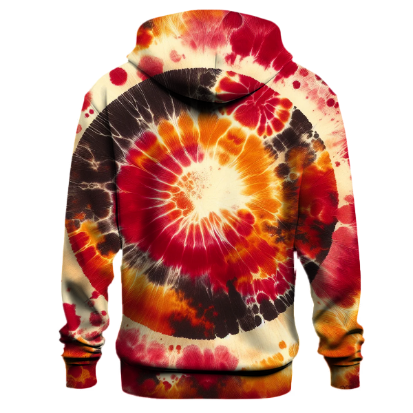 Crimson Sunset Glow Hoodie