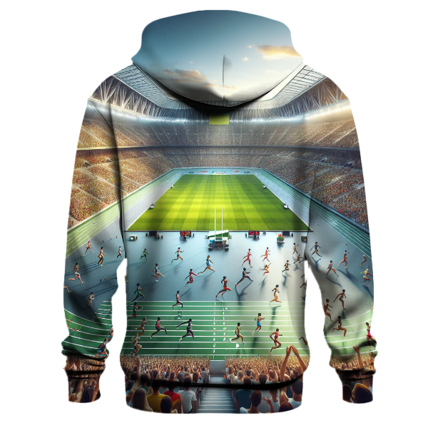 Track And Field Dynamism Hoodie Hoodies Fashion