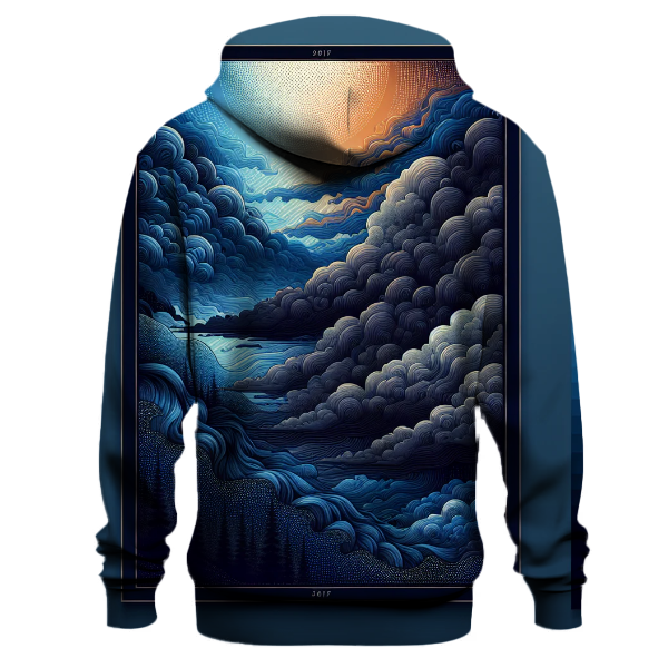 Sapphire Storm Gradient Hoodie Custom Hoodies