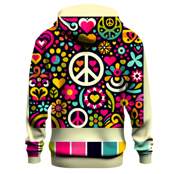 Hippie Vibes and Love Hoodie