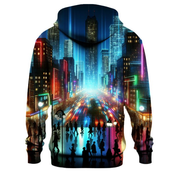 Urban Nightlife Energy Hoodie Zip-up Hoodies