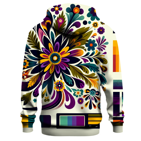 Classic 70s Floral Burst Hoodie