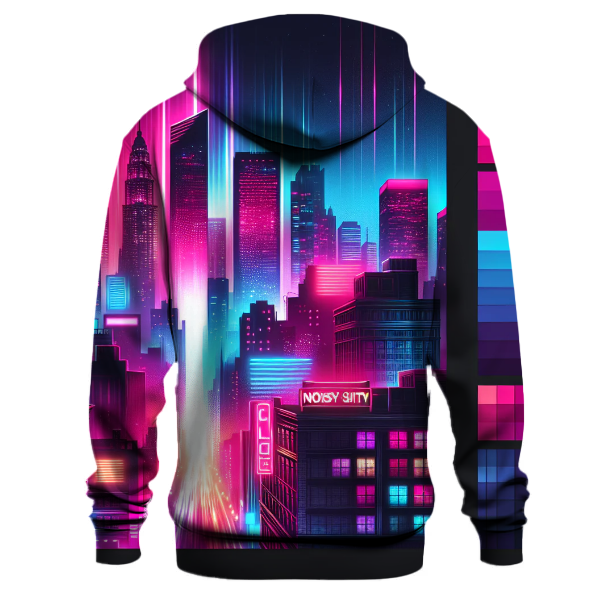 Neon Dreams Skyline Hoodie