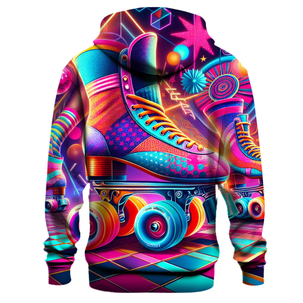 Retro Roller Skates Vibes Hoodie