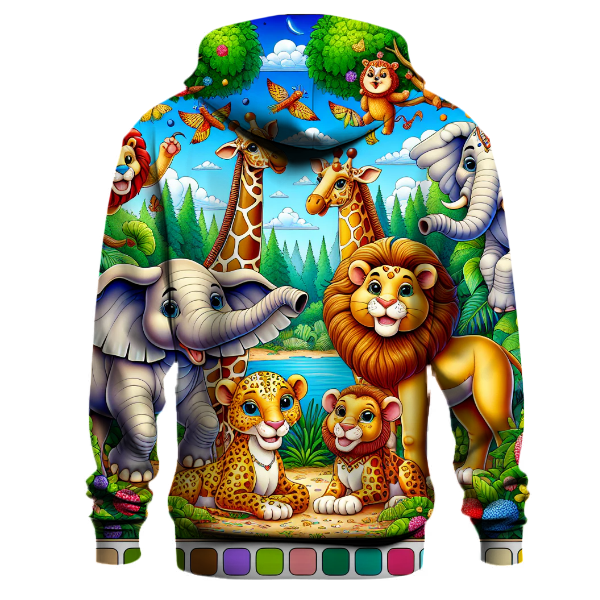 Playful Animal Kingdom Hoodie