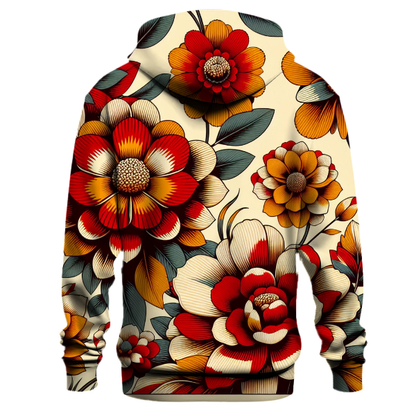 Retro Floral Vibes Hoodie