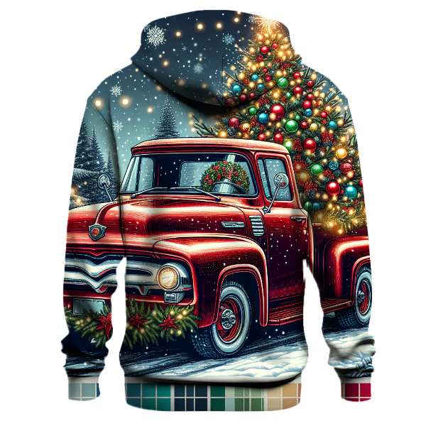 Santa's Vintage Truck Hoodie