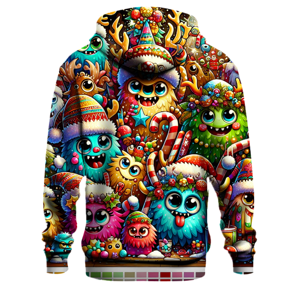 Whimsical Christmas Monsters Hoodie