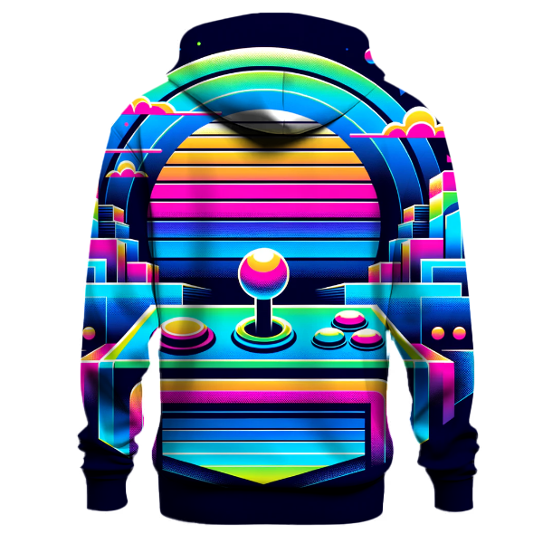 Retro Arcade Gradient Hoodie