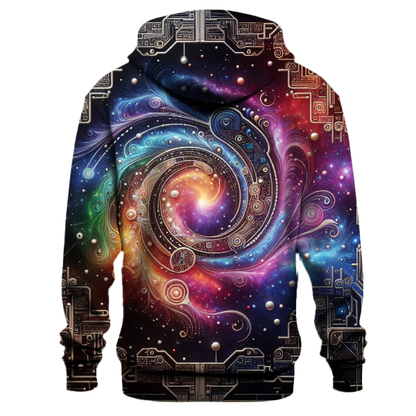 Futuristic Galaxy Circuit Hoodie