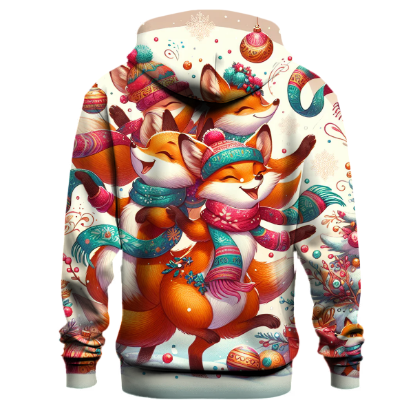 Cozy Winter Foxes Hoodie