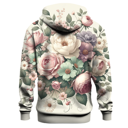 Vintage Floral Charm Hoodie