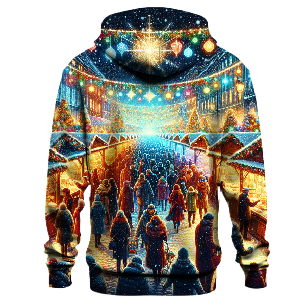 Twinkling Lights Christmas Market Hoodie