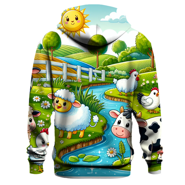 Charming Farmyard Friends Hoodie