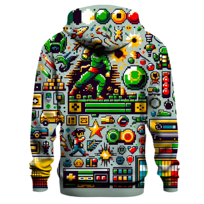 Retro Video Game Level Up Hoodie