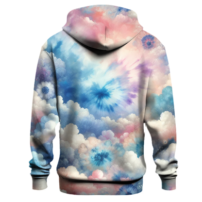 Whimsical Clouds Tie-dye Hoodie