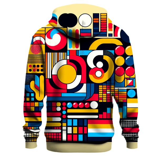 Funky Geometric Pop Hoodie