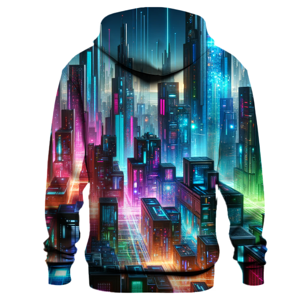 Cyberpunk Neon City Hoodie