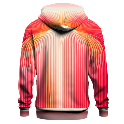 Radiant Coral Glow Hoodie