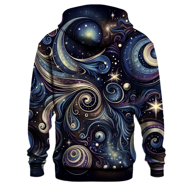 Retro Cosmic Swirls Hoodie