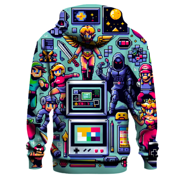 Retro Pixel Dreams Hoodie