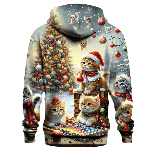 Cute Christmas Kittens Hoodie