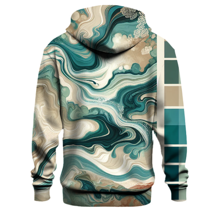 Vintage Marbled Ocean Hoodie