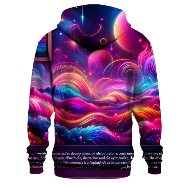 Neon Disco Dreamscape Hoodie