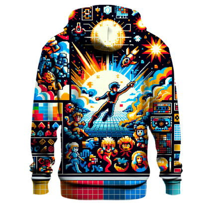 Pixelated Pop Culture Hoodie