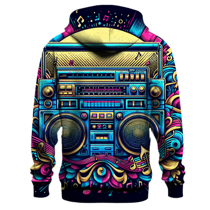 Retro Boombox Melody Hoodie