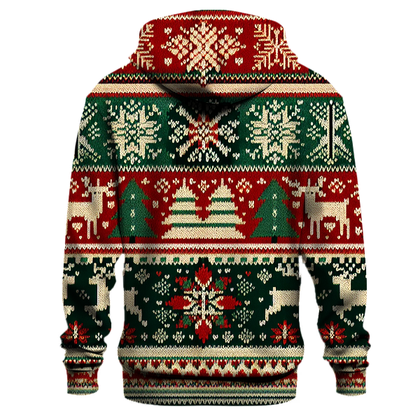 Traditional Christmas Sweater Pattern Hoodie