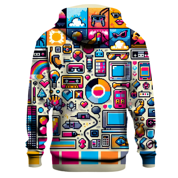 Digital Pixel Paradise Hoodie