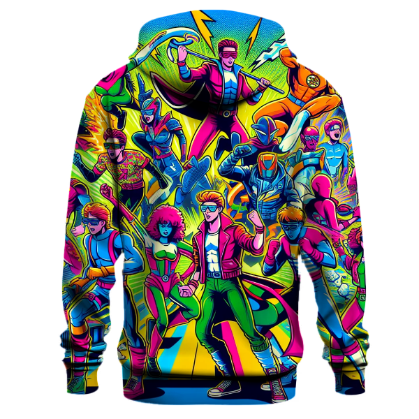 Comic Book Heroes Unite Hoodie