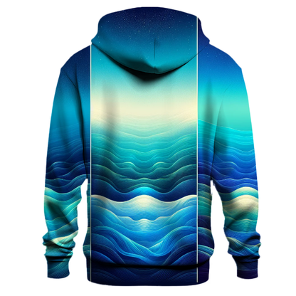 Azure Oceanic Splendor Hoodie