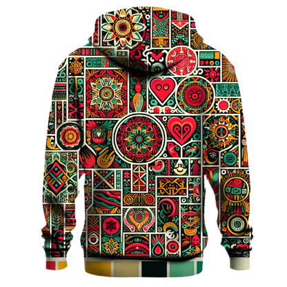 Vibrant Culture Collage Hoodie