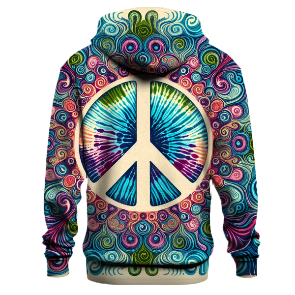 Groovy Tie-Dye Peace Hoodie