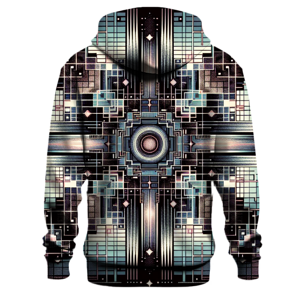 Cosmic Retro Grid Hoodie