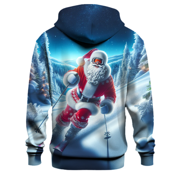 Skiing Santa Adventure Hoodie